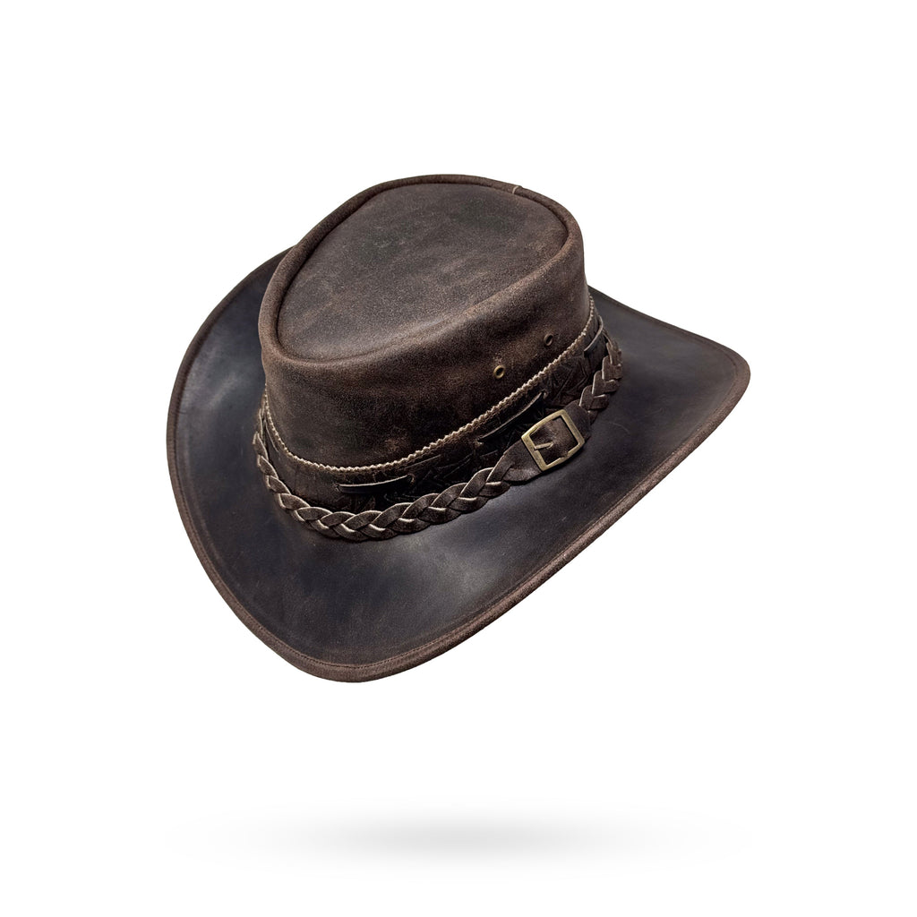 Lederhut Western Cowboy – Outdoor Hut Reiten, Wandern & Abenteuer Iron Bark