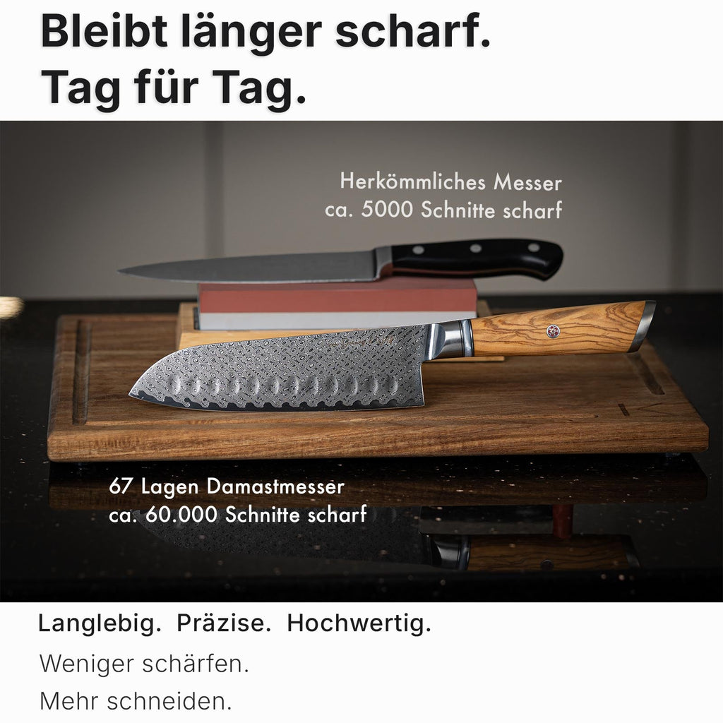 Damastmesserset Olive