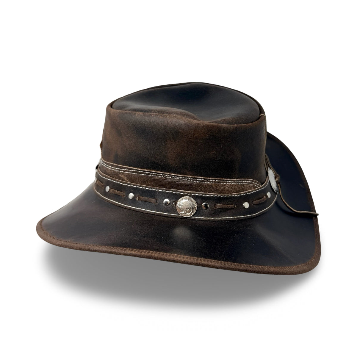 Charwood – Lederhut aus Crazy Horse Echtleder | Premium Cowboyhut & Westernhut für Damen und Herren