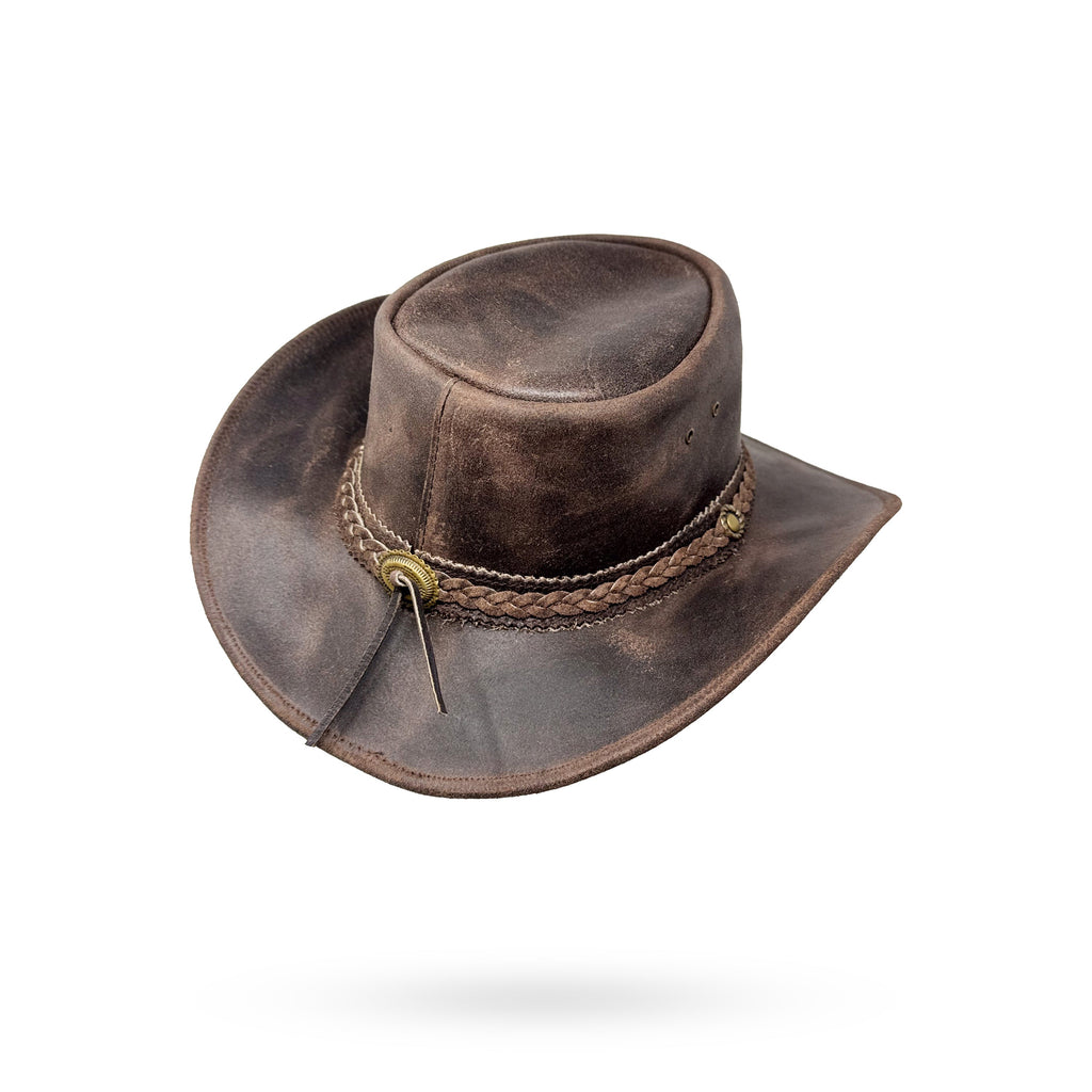 Lederhut Western Cowboy – Outdoor Hut Reiten, Wandern & Abenteuer Dusty Trail
