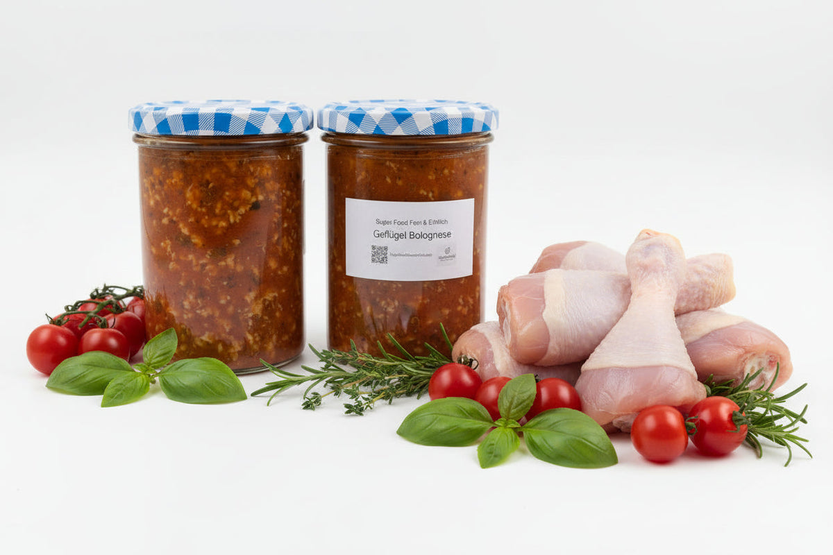 Hähnchen-Bolognese im Glas – Ehrlich, handgemacht & proteinreich 400 g