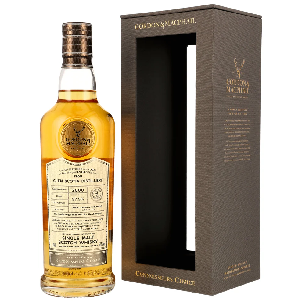 Glen Scotia 2000/2025 - Gordon & MacPhail - Awakening Series - Refill Bourbon Barrel #323