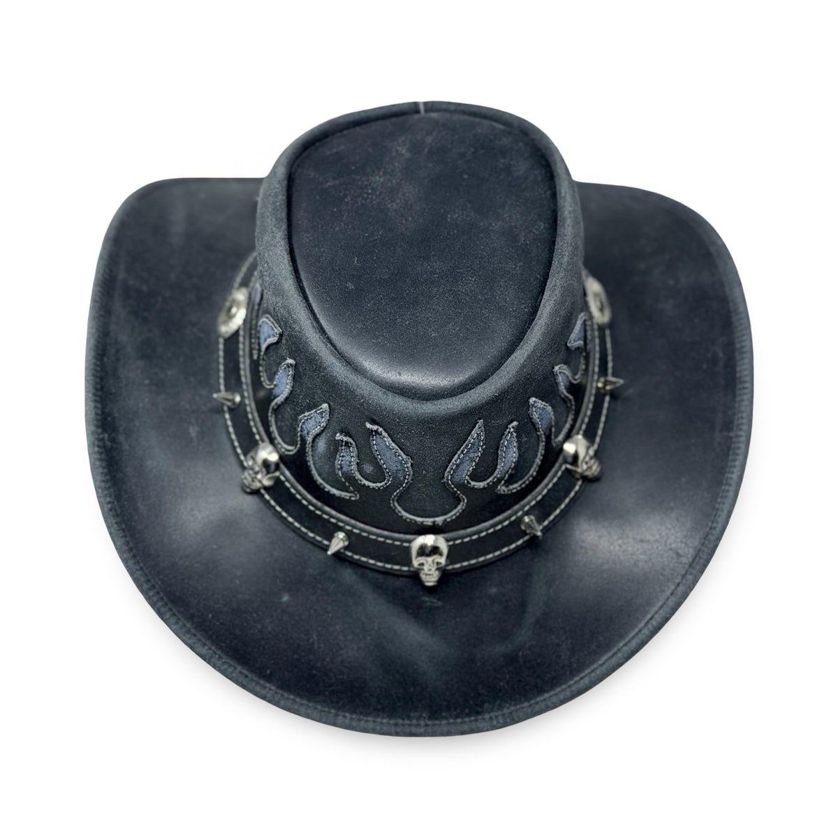 Lederhut Western Cowboy – Outdoor Hut Reiten, Wandern & Abenteuer Shadowflame