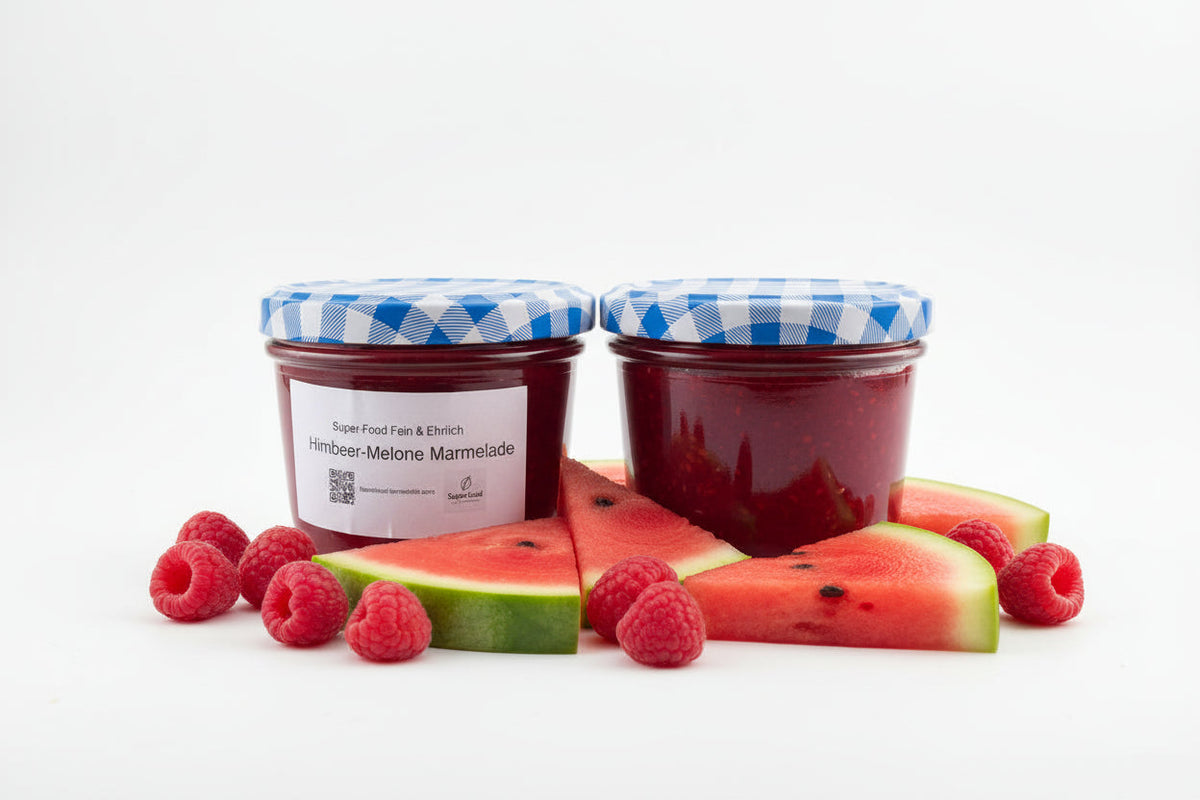 Melone-Himbeer-Marmelade: Das fruchtige Sommer-Duo für Ihr Frühstück 200 g