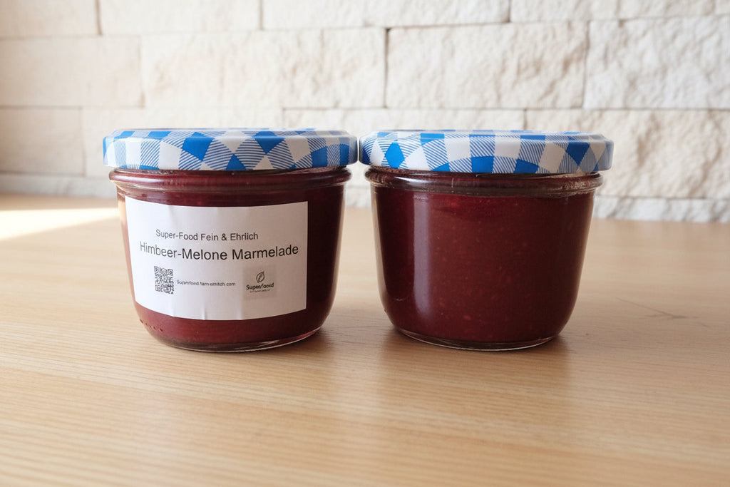 Melonen-Himbeer-Marmelade: Das fruchtige Sommer-Duo für Ihr Frühstück 200 g