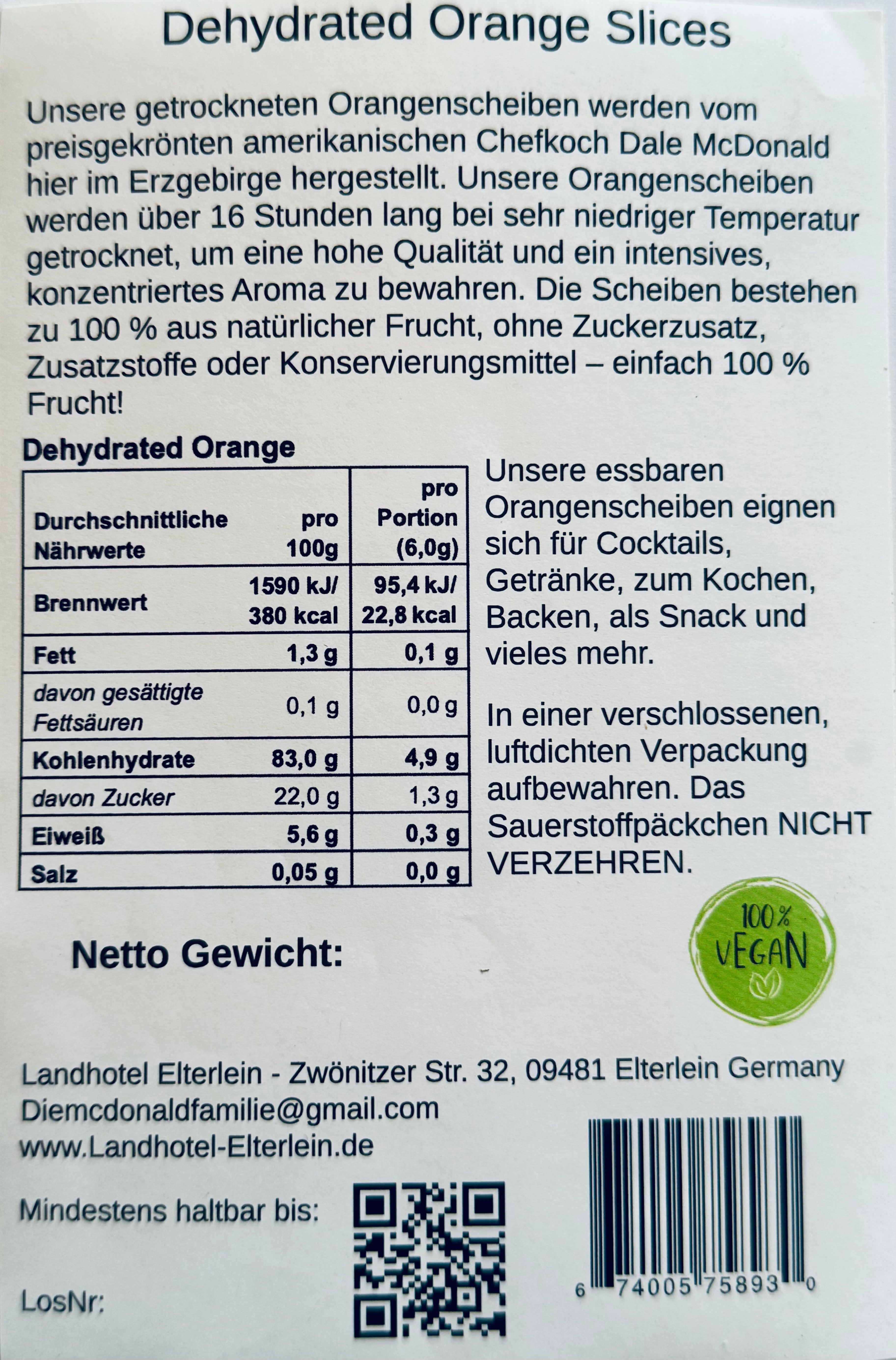 Premium Dehydrated Orange Slices