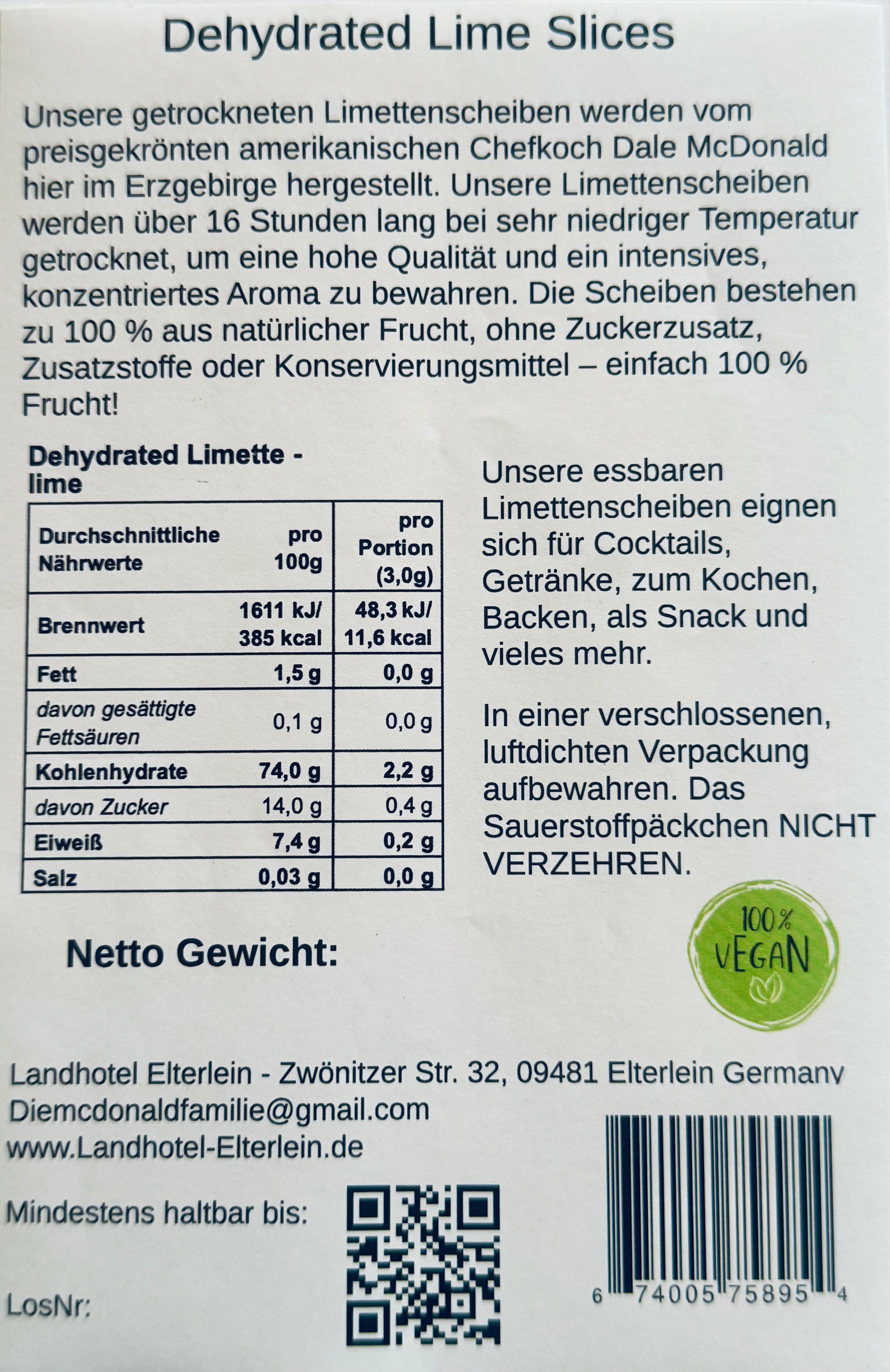 Premium Dehydrated Lime Slices