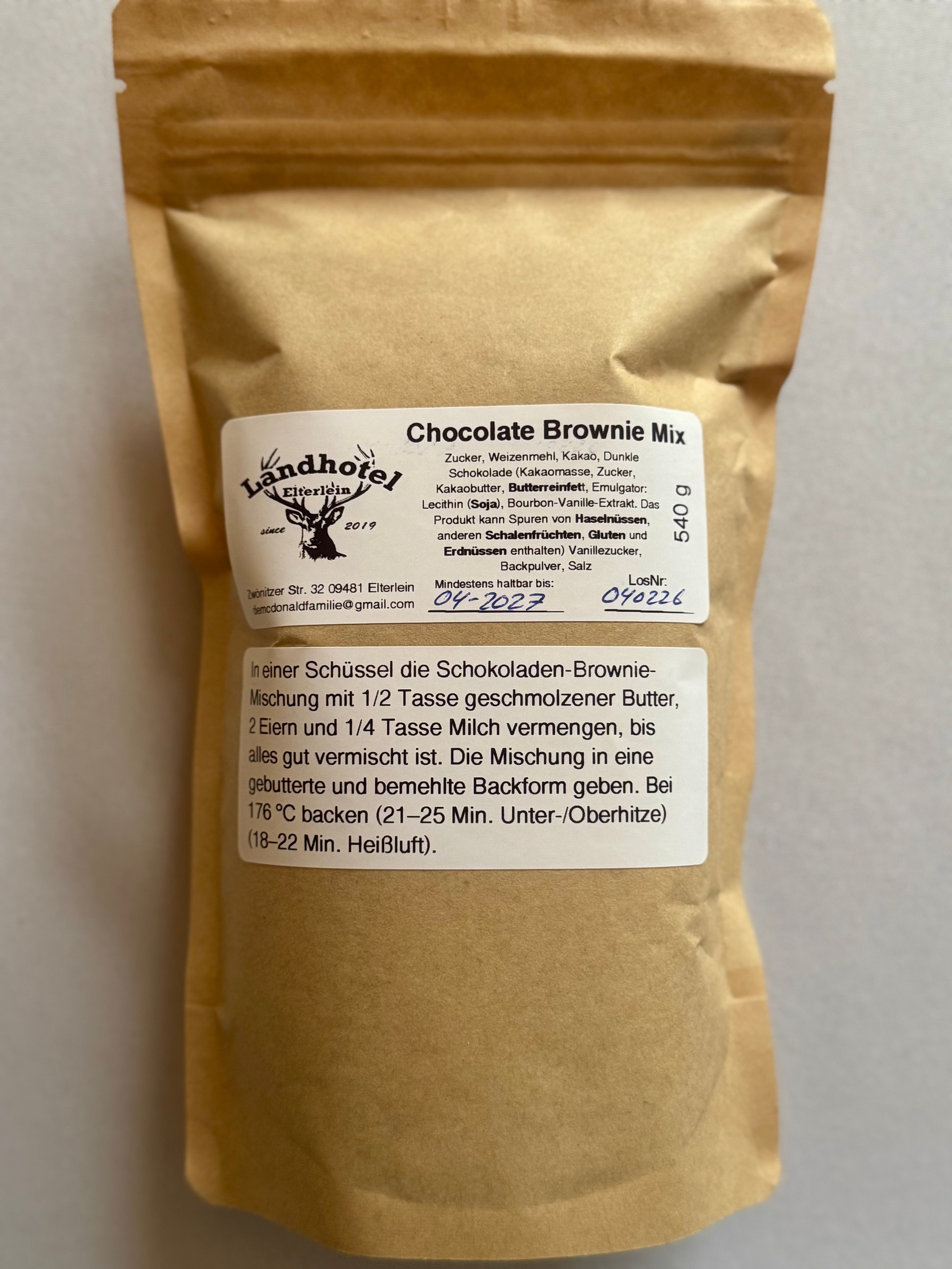 Chef Dale McDonald Chocolate Brownie mix