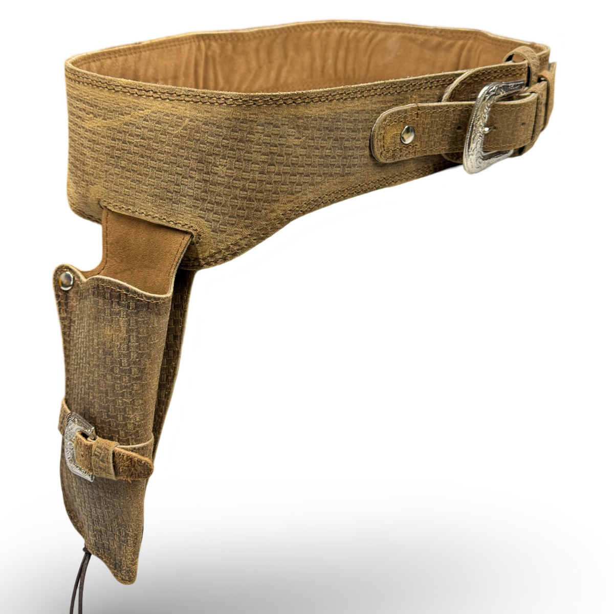 Holstergürtel Westernholster Echt Leder Lederholster Holster Rindleder Braun "Rustic-Oak"