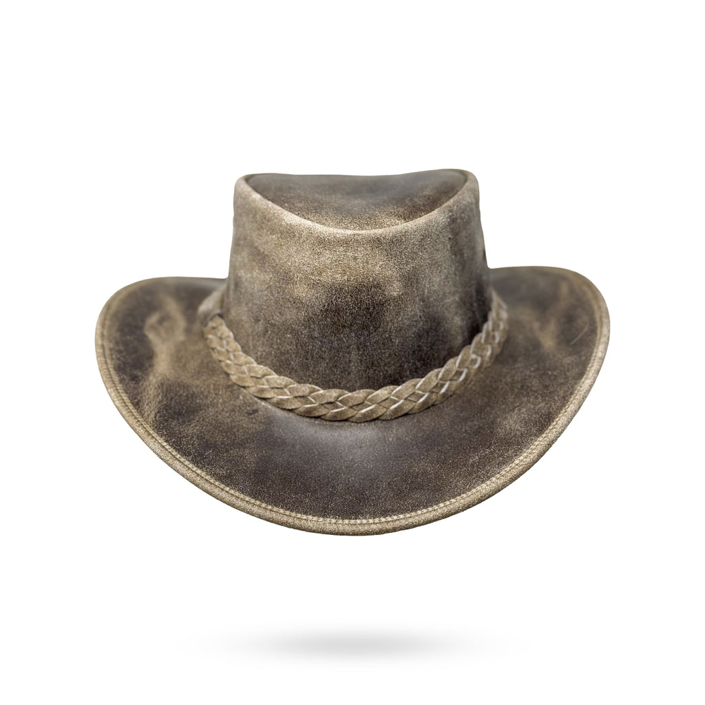 Lederhut Western Cowboy Unisex – Outdoor Hut für Reiten, Wandern & Abenteuer
