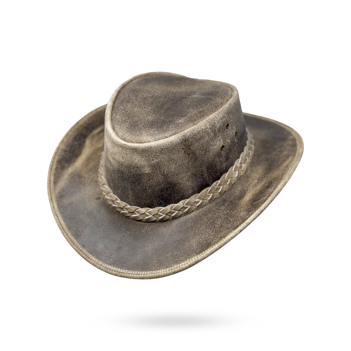 Lederhut Western Cowboy Unisex – Outdoor Hut für Reiten, Wandern & Abenteuer
