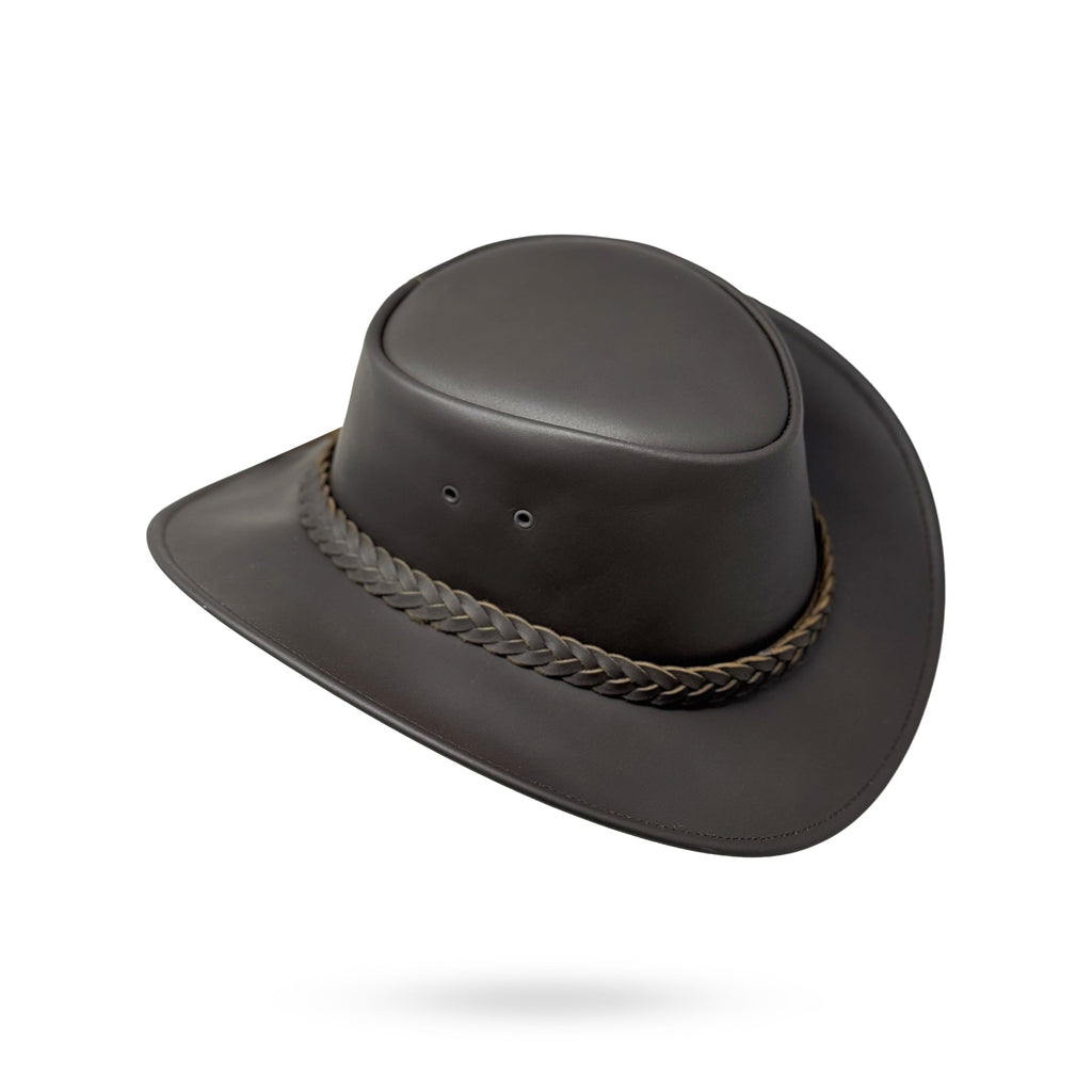 Lederhut Western Cowboy Unisex – Outdoor Hut für Reiten, Wandern & Abenteuer