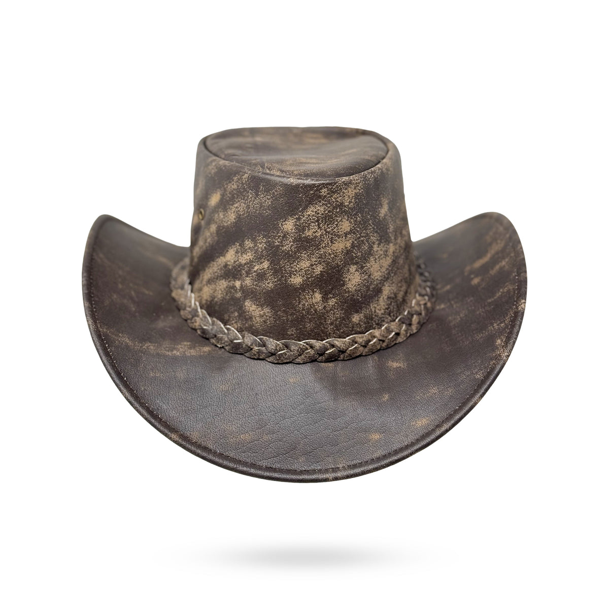 Wickelhut Lederhut Western Cowboy Unisex – Outdoor Hut für Reiten, Wandern & Abenteuer knautschbar