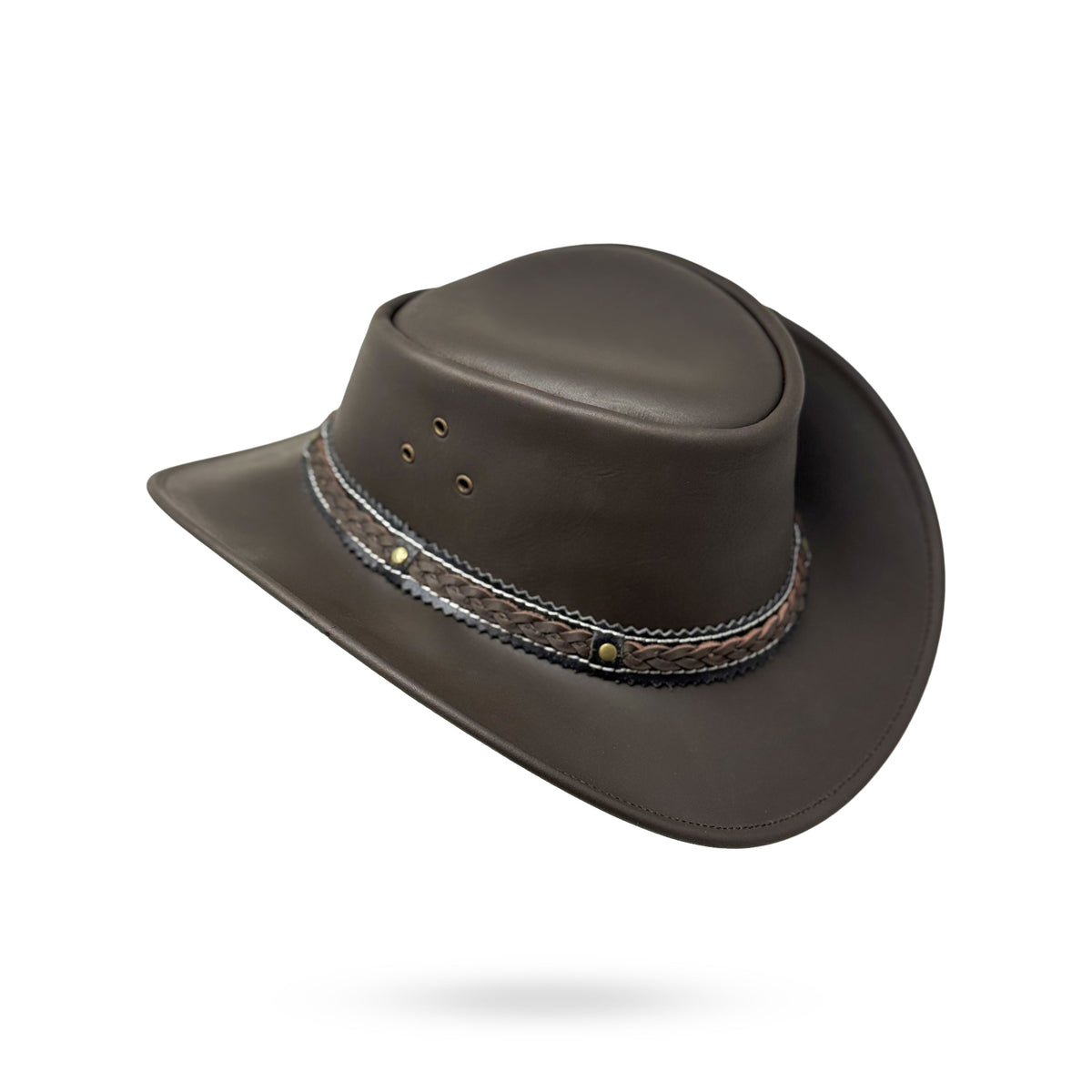 Lederhut Western Cowboy Unisex – Outdoor Hut für Reiten, Wandern & Abenteuer