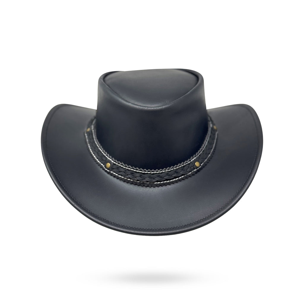 Lederhut Western Cowboy Unisex – Outdoor Hut für Reiten, Wandern & Abenteuer
