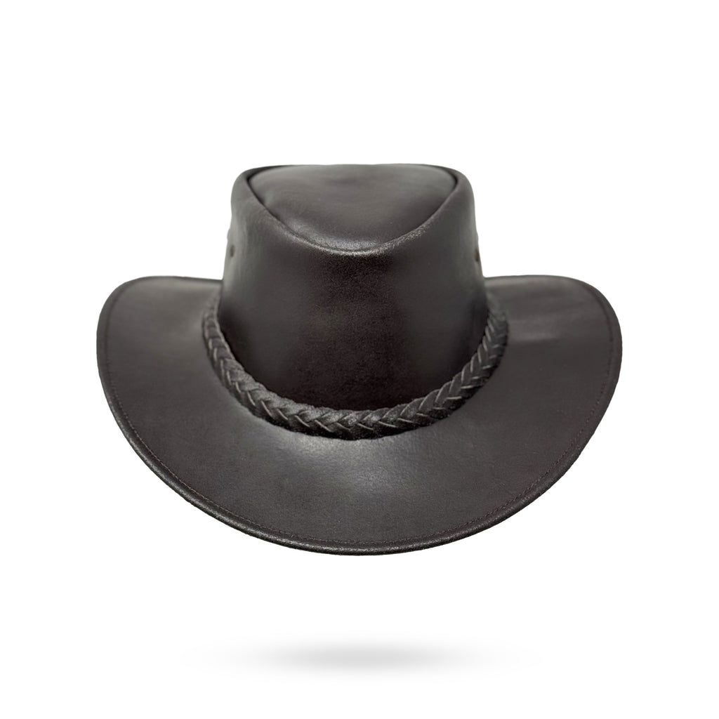Lederhut Western Cowboy Unisex – Outdoor Hut für Reiten, Wandern & Abenteuer