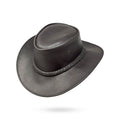 Lederhut Western Cowboy Unisex – Outdoor Hut für Reiten, Wandern & Abenteuer