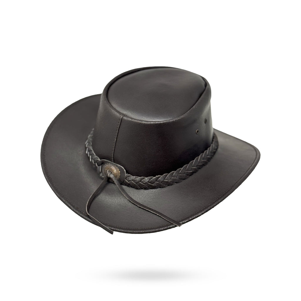 Lederhut Western Cowboy Unisex – Outdoor Hut für Reiten, Wandern & Abenteuer