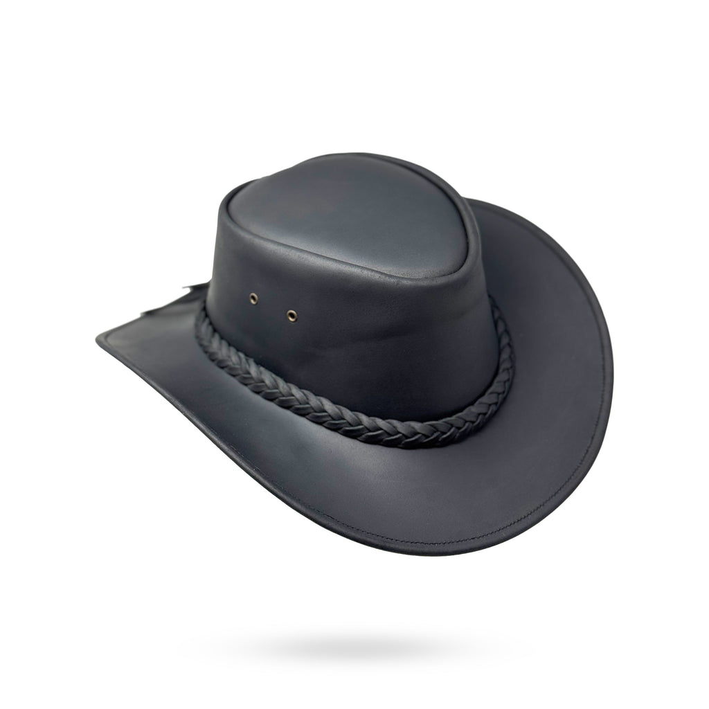 Lederhut Western Cowboy Unisex – Outdoor Hut für Reiten, Wandern & Abenteuer