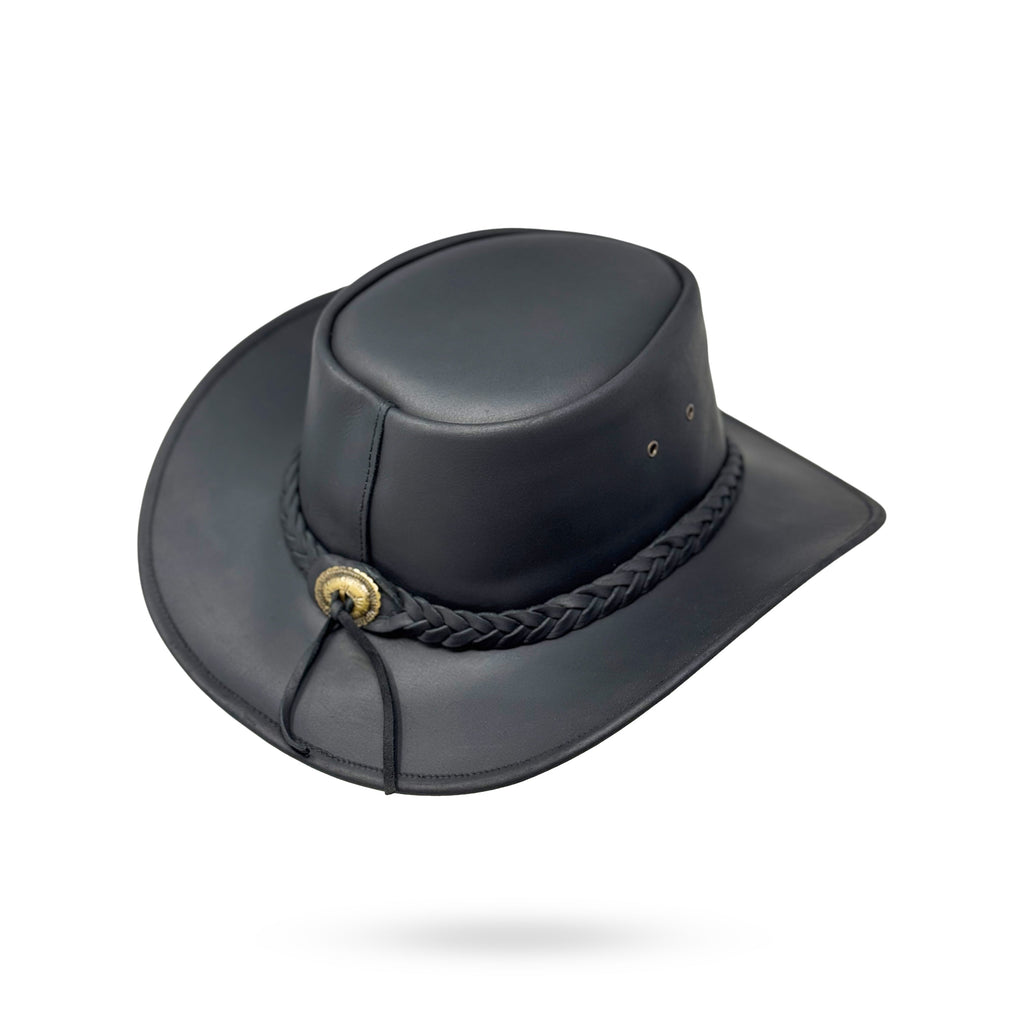 Lederhut Western Cowboy Unisex – Outdoor Hut für Reiten, Wandern & Abenteuer