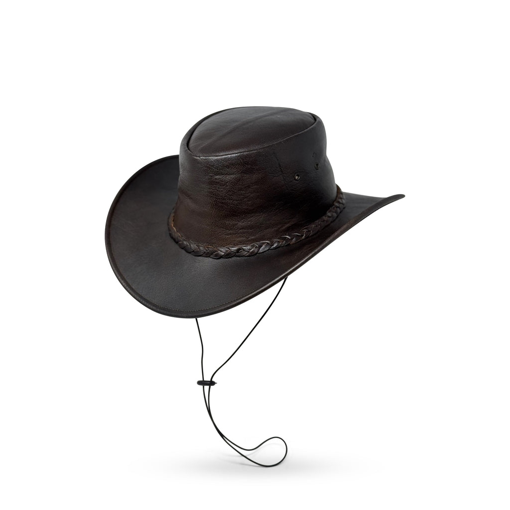 Lederhut Western Cowboy Unisex – Outdoor Hut für Reiten, Wandern & Abenteuer