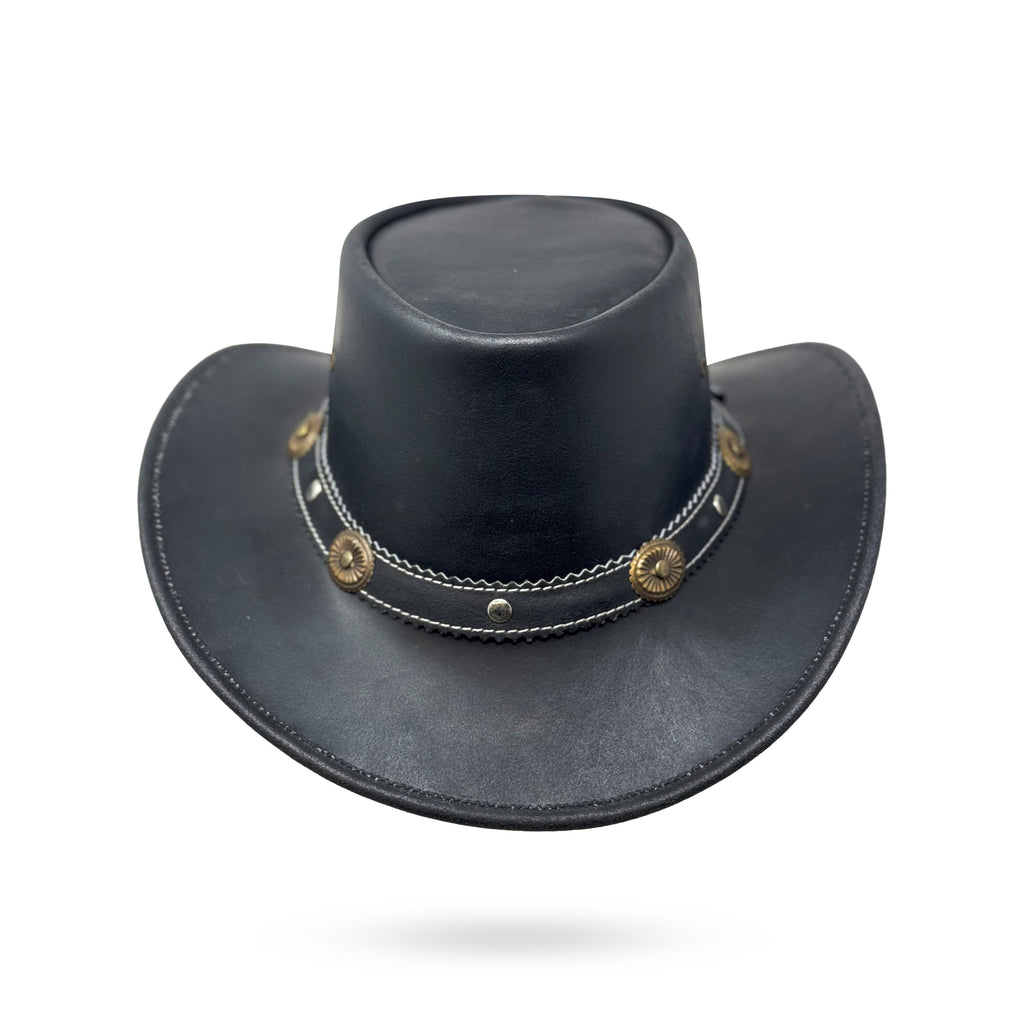 Lederhut Western Cowboy Unisex – Outdoor Hut für Reiten, Wandern & Abenteuer