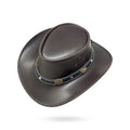 Lederhut Western Cowboy Unisex – Outdoor Hut für Reiten, Wandern & Abenteuer