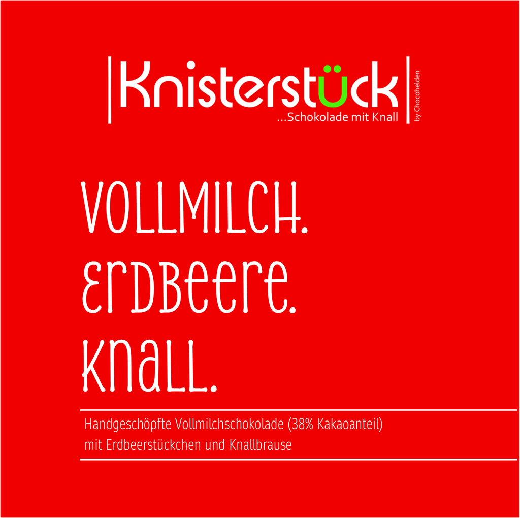 Vollmilch mit Erdbeere & Knall