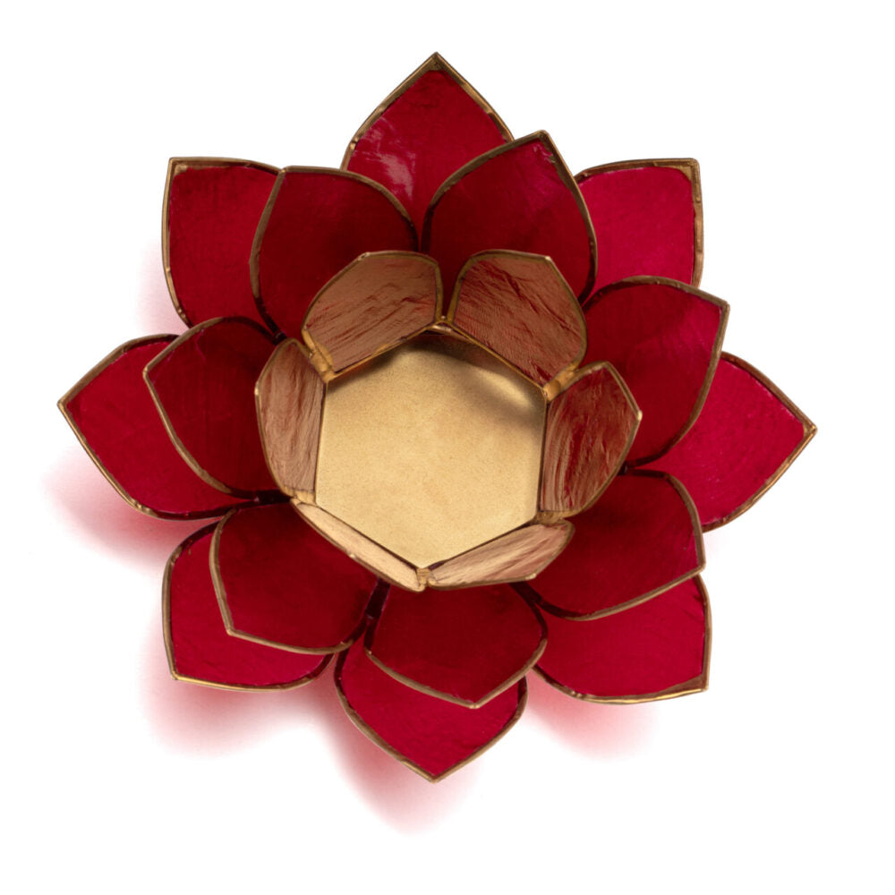 Lotus Teelicht Capiz - aus natürlicher Capiz Muschel