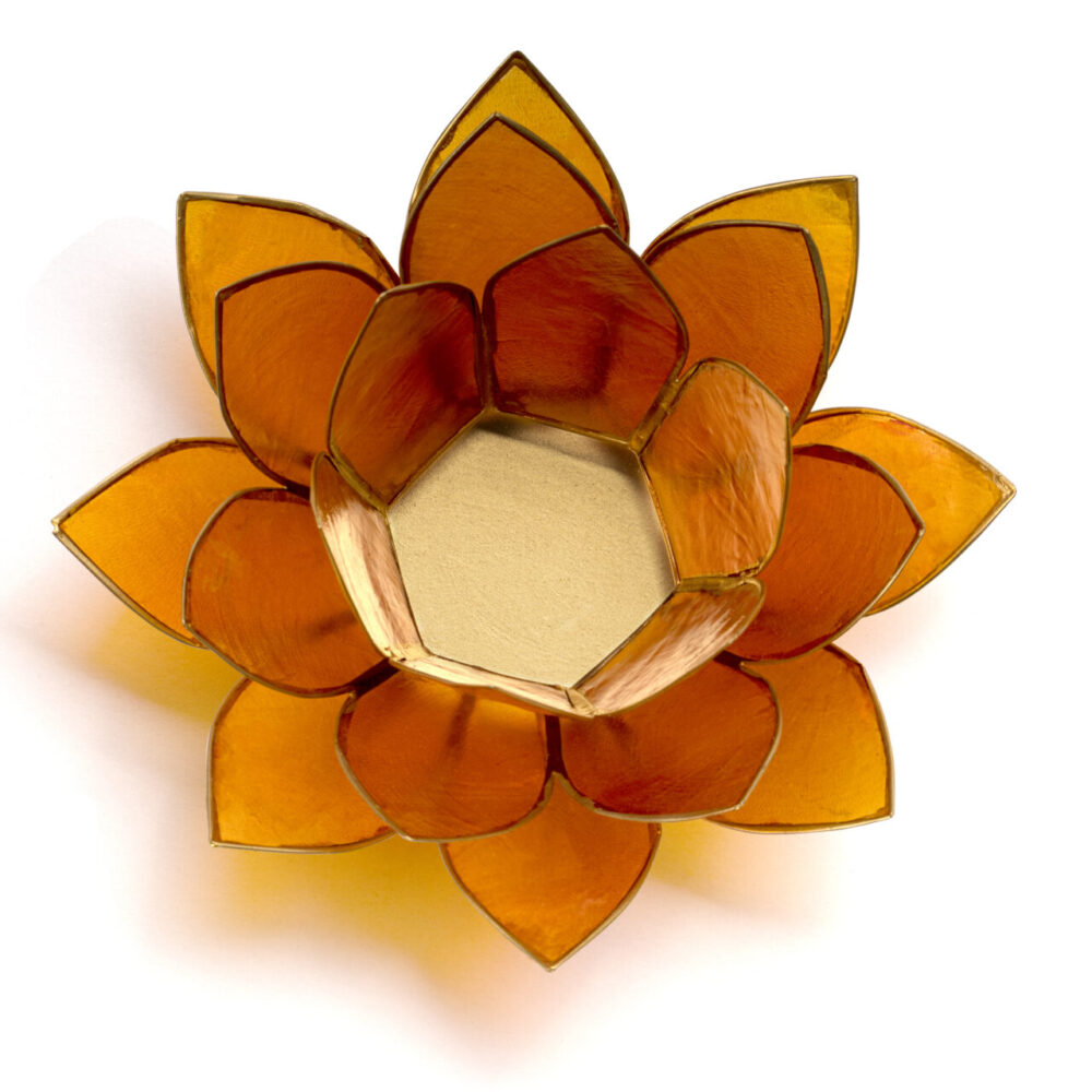 Lotus Teelicht Capiz - aus natürlicher Capiz Muschel