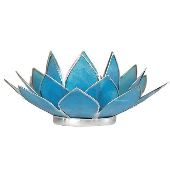 Lotus-Teelichthalter Capiz – aus natürlicher Capiz-Muschel