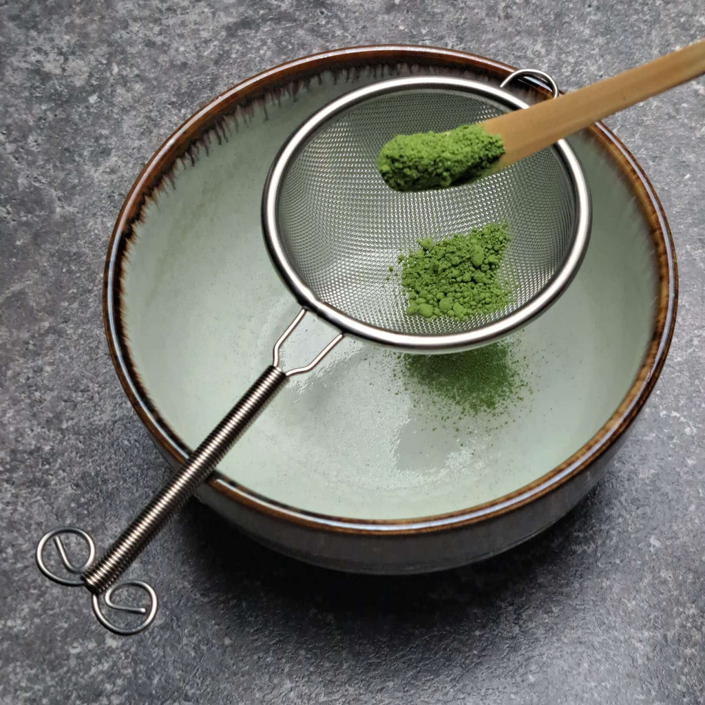 Matcha-Löffel Chashaku aus weißem Bambus