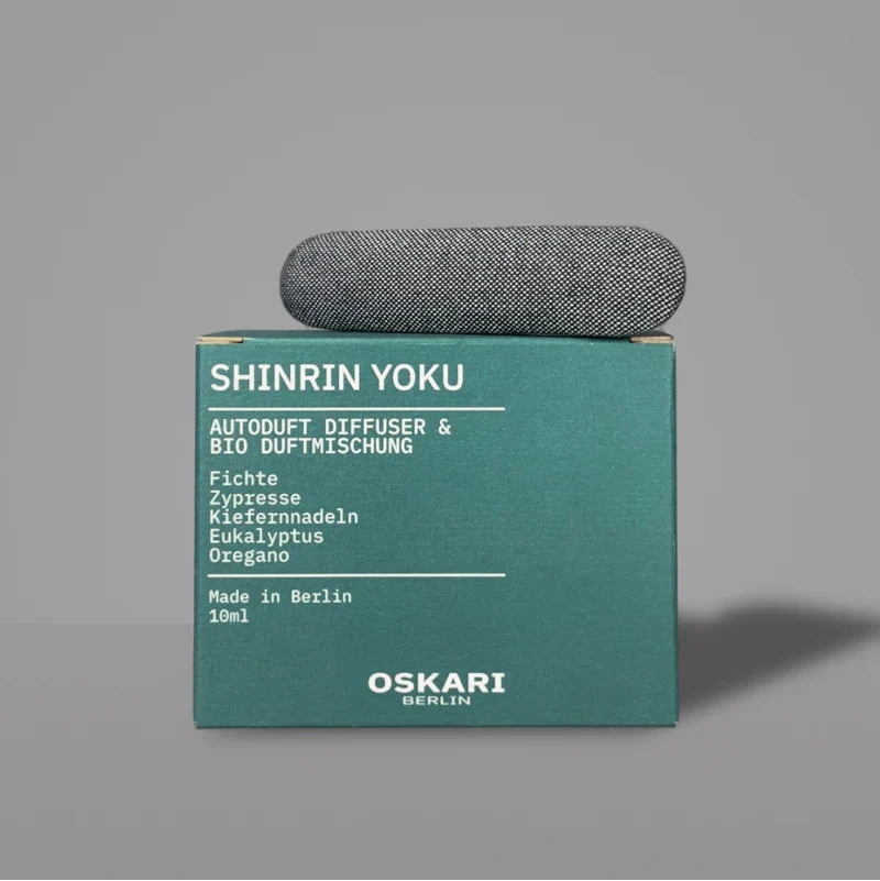 Oskari – Autoduft-Set „Shinrin Yoku“ – Waldduft für natürliche Entspannung unterwegs