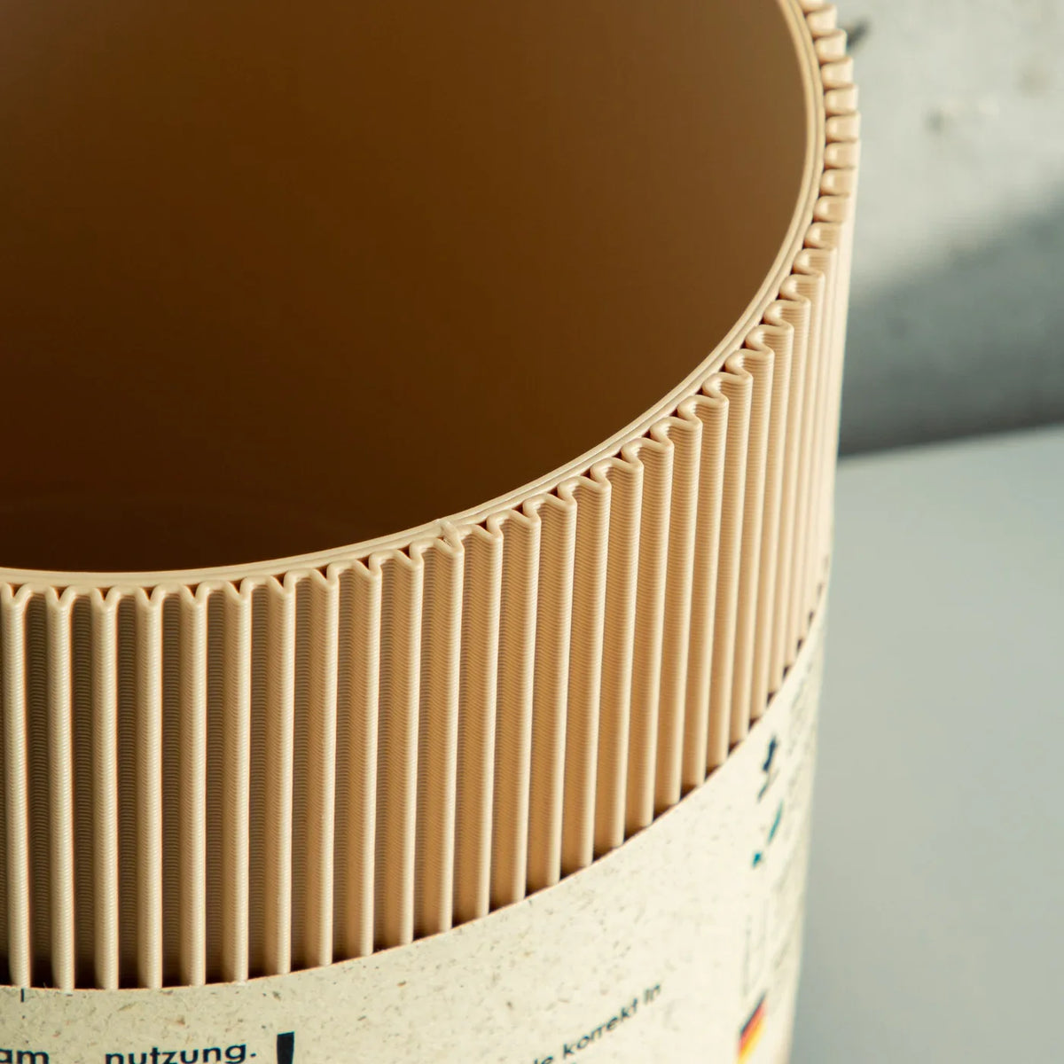 Gerade - Topf - Beige 15cm