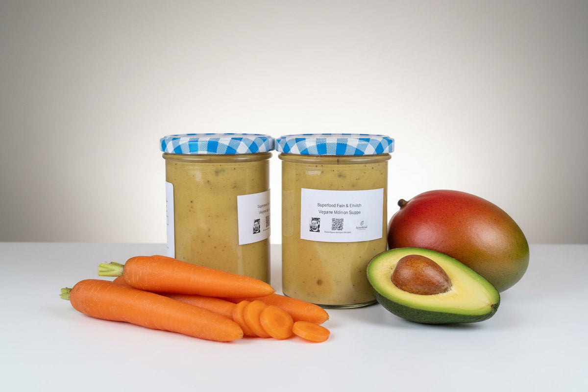 Vegane Möhren-Mango-Suppe – Exotisch, Cremig & Mild-Scharf 400 g