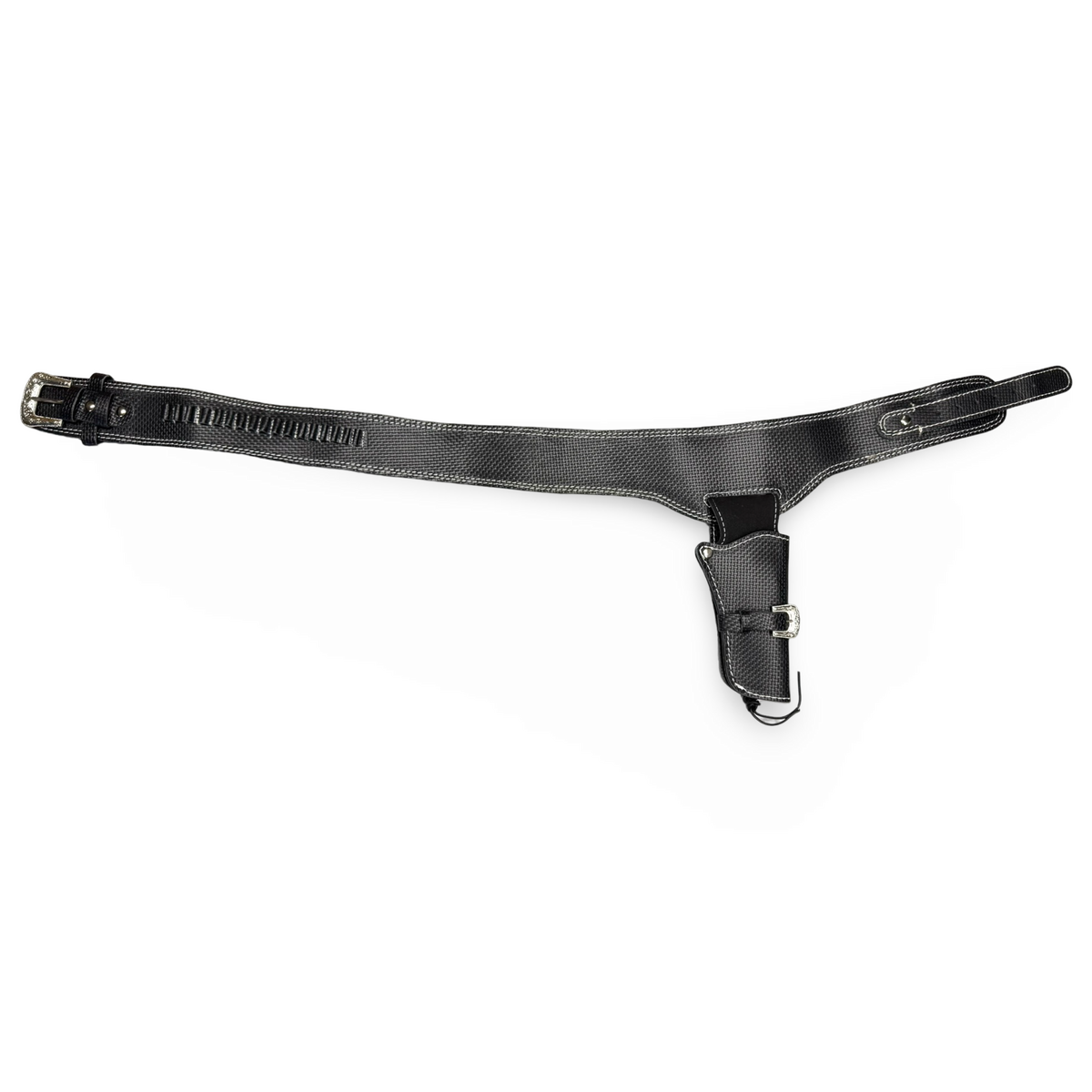 Holstergürtel Westernholster Echt Leder Lederholster Holster Rindleder Schwarz -versch. Größen - Farbe: Shadow-Carbon