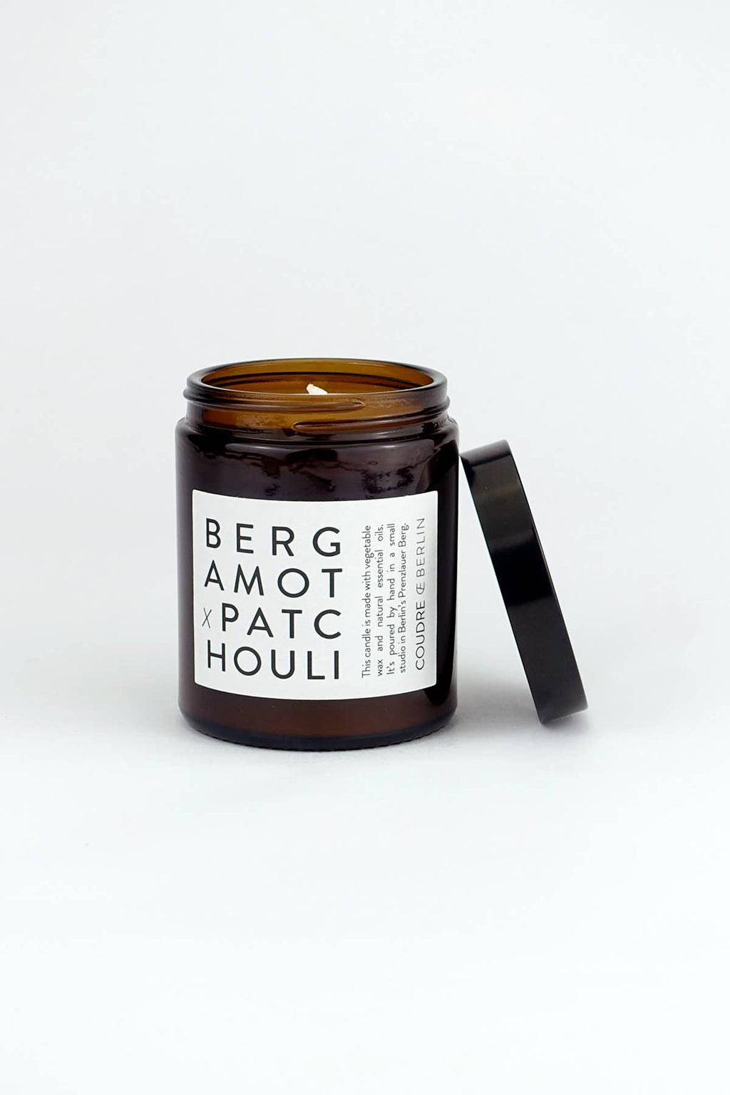Coudre Berlin – Handgemachte Sojawachs-Kerze „Bergamotte x Patschuli“ – natürlich, vegan & aromatisch