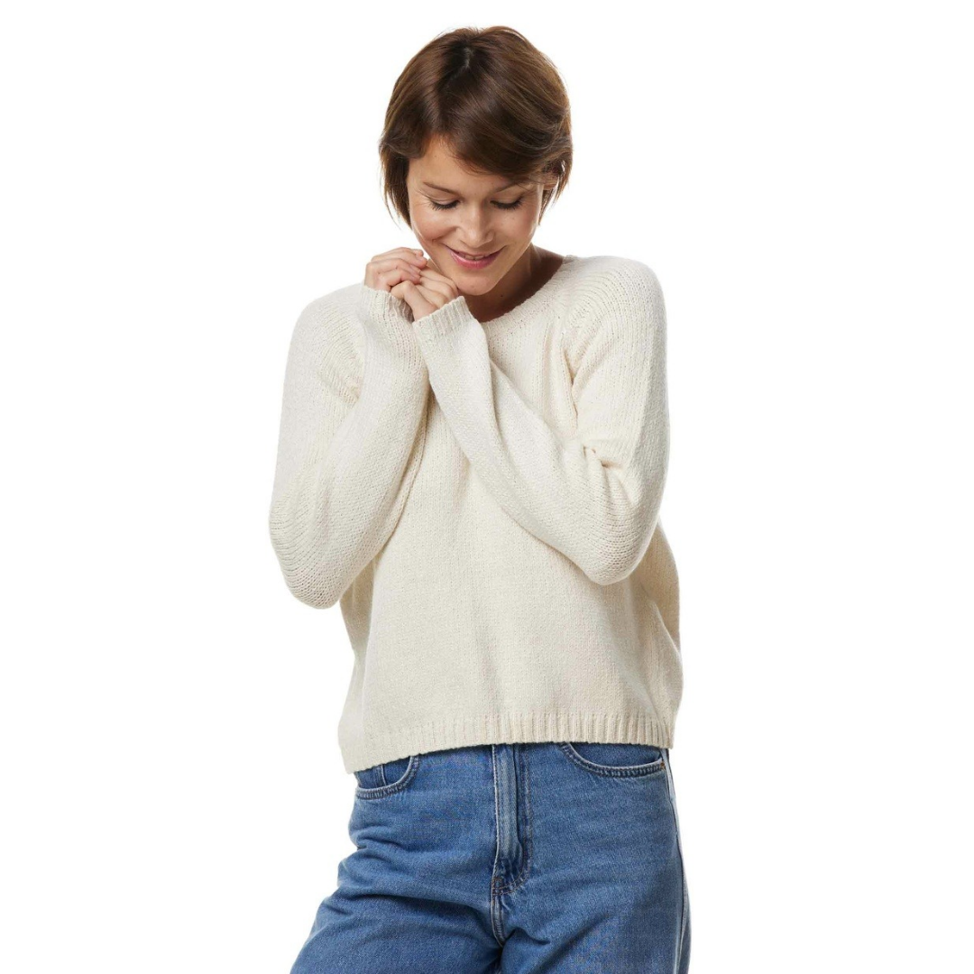 Apu Kuntur - Alpaka Rundhals Pullover ELLA – Baby Alpaka & Bio-Pima Baumwolle