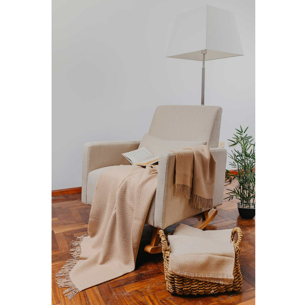 Kuna - VITOR – Premium-Decke aus 100 % Baby-Alpaka (Eco Line, ungefärbt)