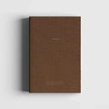 Notizbuch -  aus braunem Leinen und Gold