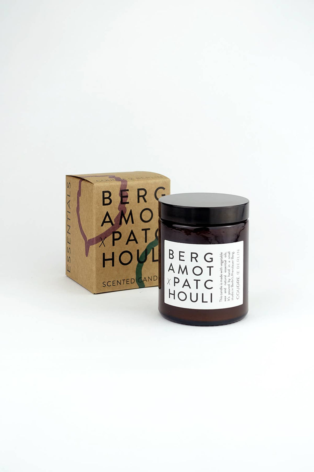 Coudre Berlin – Handgemachte Sojawachs-Kerze „Bergamotte x Patschuli“ – natürlich, vegan & aromatisch