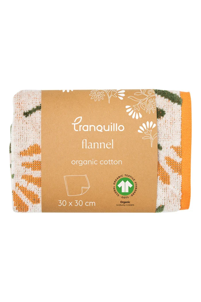 Waschlappen FLORAL aus Bio-Baumwolle – weich & GOTS-zertifiziert | Tranquillo