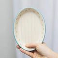 Seifenschale RETRO aus Steinzeug – handgestempelt & Vintage-Design | Tranquillo
