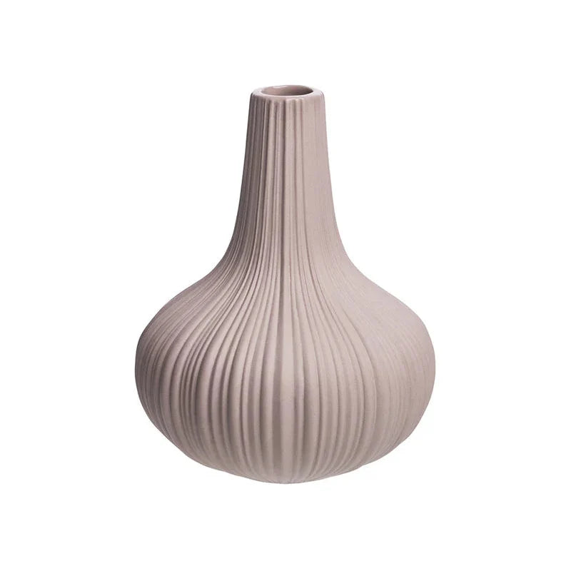 VINTAGE Vase in Rosé aus Steinzeug – pastell & elegant | Tranquillo