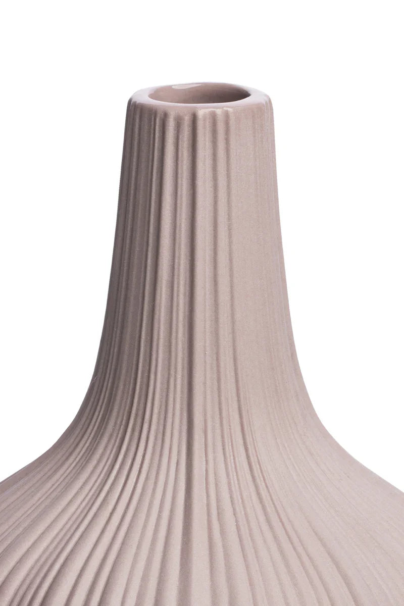 VINTAGE Vase in Rosé aus Steinzeug – pastell & elegant | Tranquillo