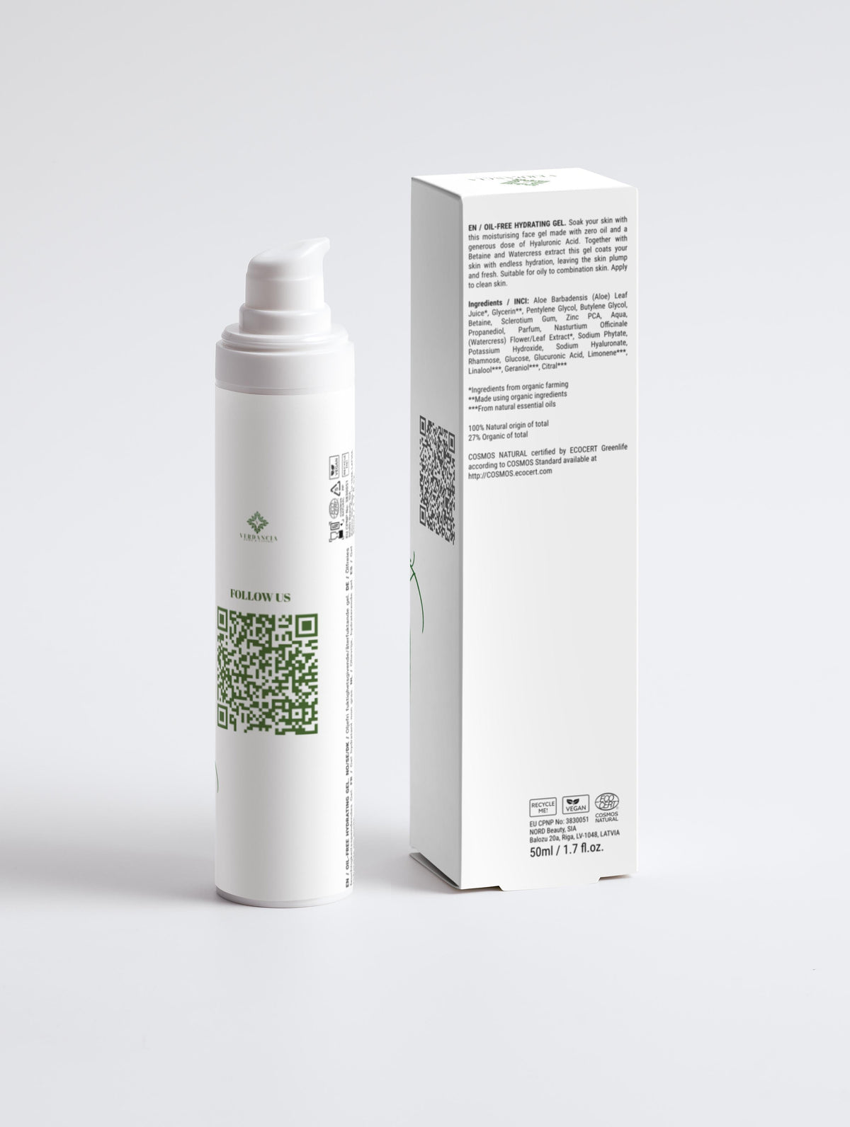 Ölfreies Feuchtigkeitsgel – Feuchtigkeitspflege | Aloe, Zink & Hyaluronsäure