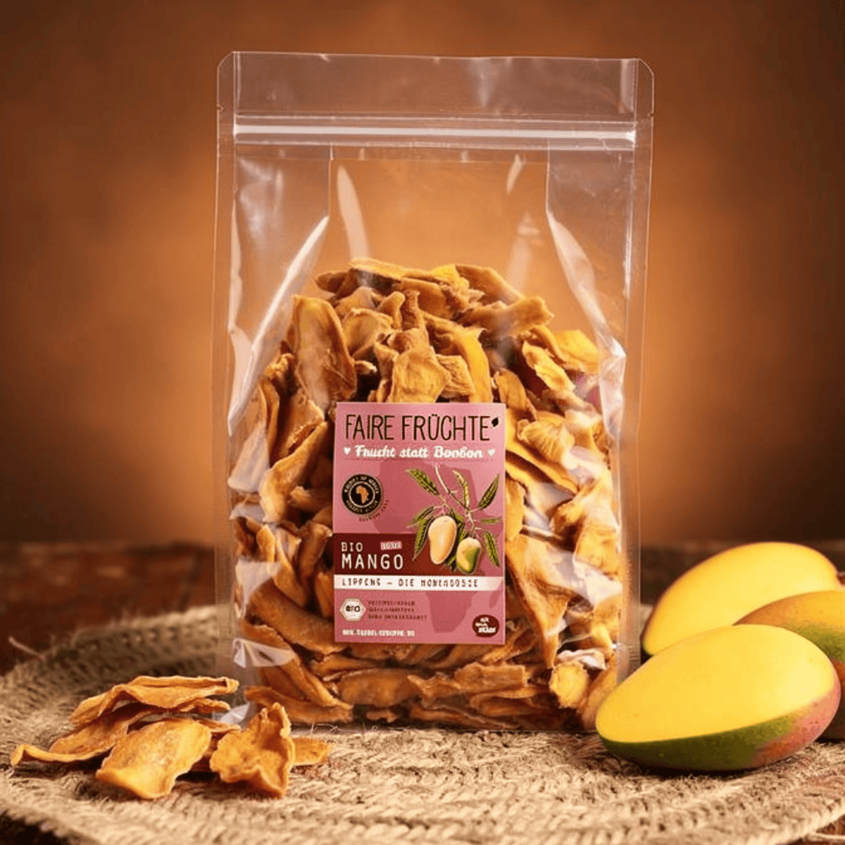 1 kg Bio-Mangostreifen Lippens 'die Süße'