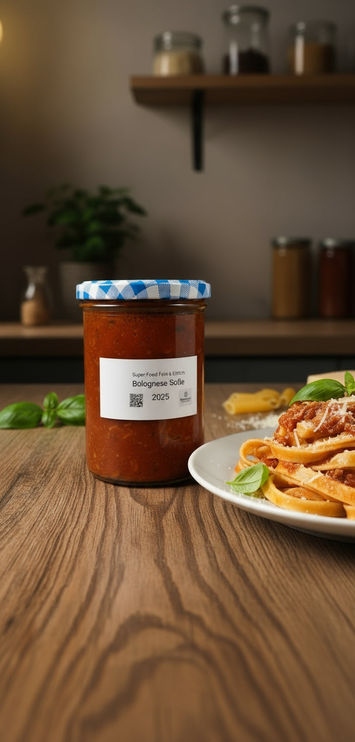🍅 Hausgemachtes Ragù alla Bolognese | Echtes Rinder-Ragout | Superfood – fein & ehrlich 400 g