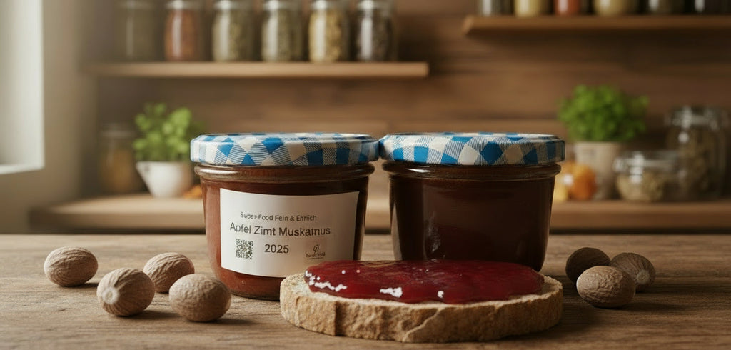 🍏 Apfel-Zimt-Muskat-Gelee | Exquisites Winter-Gelee | Superfood – fein & ehrlich 200 g