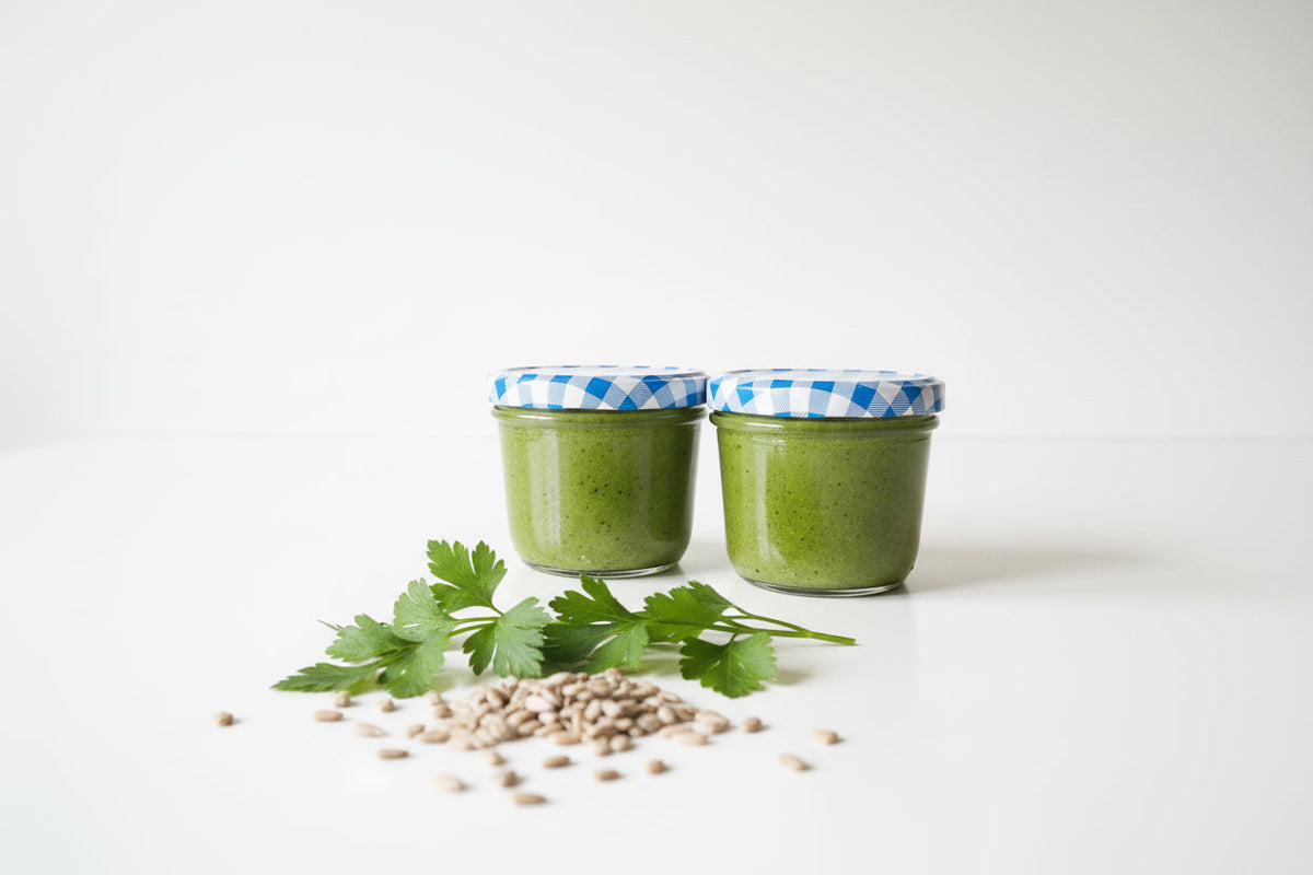 Petersilien-Pesto mit Sonnenblumenkernen | Regional & Vegan | Superfood – fein & ehrlich 200 g
